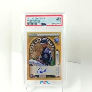 2021 Topps Gypsy Queen Deivi Garcia RC Auto #GQA-DG PSA 9 MINT-  NY Yankees